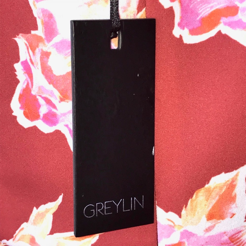 Greylin Floral Cold Shoulder Fit & Flare Dress - Picture 4 of 4
